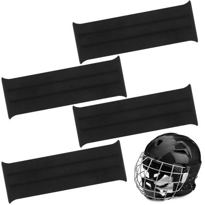 Bonuci 4 Pcs Helmet Sweatbands for Hard Hat Bike Sports, Black