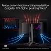 ASUS ROG Swift 271440P OLED DSC Gaming Monitor (PG27AQDM) - QHD (2560x1440), 240Hz, 0.03ms, G-SYNC Compatible, Anti-Glare Micro-Texture Coating, 99% DCI-P3, True 10-bit, DisplayPort,Black view 4