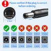 12V 0.5A 500mA Power Supply AC 100~240V to DC 12V 500mA 6W Adapter 12V 0.5A Transformer for CCTV Surveillance System LED Strip Light with 5.5 x 2.5mm 2.1mm Center Positive Tip view 2