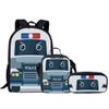 KEIAHUAN Teens Shoulder Book Bags Set Ambulance Pattern School Bag with Lunch Bag Pencil Case Set for Kindergarten Elementary Middle Bookbags for Teens Kids Schoolbag Purse view 1