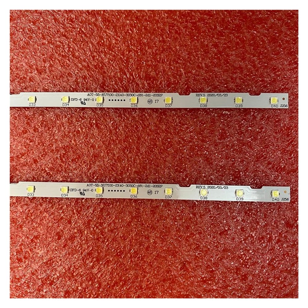 10pcs LED bar Compatible with Samsung UA55NU7300 UN55NU7100G UA55NU7100 UN55RU7100 UE55NU7100 UN55NU7100 UN55NU7090G UE55NU7500 UE55NU7400