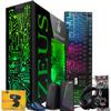 TechMagnet Gaming Desktop PC, Intel i5 6th Gen, Zeus Pro 6, RX 550, 16GB RAM, 256GB SSD + 1TB HDD, RGB Keyboard Mouse, Speaker, Headphone, Webcam, Windows 11 (Renewed) view 1