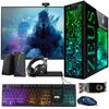 TechMagnet Gaming Desktop PC, Intel i5 6th Gen, Zeus Pro 6, RX 550, 16GB RAM, 256GB SSD, 24 Inch Monitor, RGB Keyboard Mouse, Speaker, Headphone, Webcam, Windows 11 (Renewed) view 1
