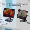 EMONITA Foldable Magnetic Stand with Charging Case A10 for iPad Pro (6th / 5th / 4th / 3rd Generation) 12.9-Inch. Strong Magnets, 360 Rotation, 90 Tilt, 45W Fast Charger Adapter USB C Cable Included view 4