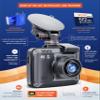 ROVE R2-4K PRO Dash Cam, Built-in GPS, 5G WiFi Dash Camera for Cars, 2160P UHD 30fps Dashcam with APP, 2.4" IPS Screen, Night Vision, WDR, 150 Wide Angle, 24-Hr Parking Mode, Supports 512GB Max view 3