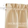 NICETOWN Biscotti Beige Blackout Window Back Door Curtainfor Privacy view 3