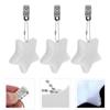 Uonlytech 3pcs Handbag Lights Star Shape Touch Sensor Handbag Night Light Keychain Light, Best for Women Shape Purse Light view 4
