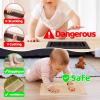 Orzbow Baby Proofing Soft Silicone Vent Cover for Home Wall/Ceiling/Floor Register,Child Proof Floor Air Vent Deflector Cover,Catches Debris Hair & Prevents Creepy Crawlies,Easy Install, Khaki view 2