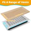 Orzbow Baby Proofing Soft Silicone Vent Cover for Home Wall/Ceiling/Floor Register,Child Proof Floor Air Vent Deflector Cover,Catches Debris Hair & Prevents Creepy Crawlies,Easy Install, Khaki view 3