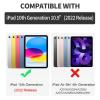 360 Degree Rotation Case for iPad 10th Generation 2022 10.9 Inch, Lightweight TPU with Auto Sleep/Wake Cover for 10.9" iPad 10th Gen 2022 Release A2696 A2757 A2777, Horse Standing Sunflowers Field view 2
