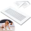 Orzbow Baby Proofing Soft Silicone Vent Cover for Home Wall/Ceiling/Floor Register,Child Proof Floor Air Vent Deflector Cover,Catches Debris Hair & Prevents Creepy Crawlies,Easy Install, White view 1