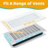 Orzbow Baby Proofing Soft Silicone Vent Cover for Home Wall/Ceiling/Floor Register,Child Proof Floor Air Vent Deflector Cover,Catches Debris Hair & Prevents Creepy Crawlies,Easy Install, White view 3