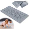 Orzbow Baby Proofing Soft Silicone Vent Cover for Home Wall/Ceiling/Floor Register,Child Proof Floor Air Vent Deflector Cover,Catches Debris Hair & Prevents Creepy Crawlies,Easy Install, Grey view 1
