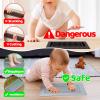 Orzbow Baby Proofing Soft Silicone Vent Cover for Home Wall/Ceiling/Floor Register,Child Proof Floor Air Vent Deflector Cover,Catches Debris Hair & Prevents Creepy Crawlies,Easy Install, Grey view 2