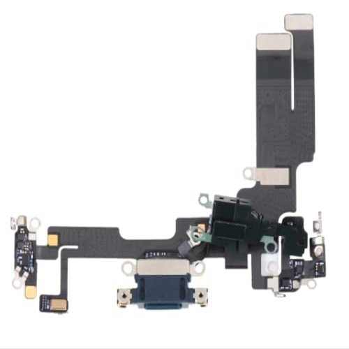 Charging Port Connector Board Flex Cable Replacement Compatible with iPhone 14 6.1 inch (Dark Blue)