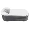 DYNAMI Inflatable Bathtub for Adults, Thickened PVC Portable Free-Standing Blow Up Bathtub Foldable SPA Bathtub for Home,with Electric Air Pump (59.8 * 32.3 * 22.4in,Dark Grey) view 2