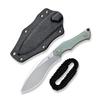 CIVIVI Vaquita II Neck knife, Small Full Tang Fixed Blade Knife with 3.2" Nitro-V Blade Natural G10 Handle, Mini Kuri Knife with a Kydex sheath and a Chain, Designed by Nate Matlack C047C-2 view 1