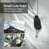 CIVIVI Vaquita II Neck knife, Small Full Tang Fixed Blade Knife with 3.2" Nitro-V Blade Natural G10 Handle, Mini Kuri Knife with a Kydex sheath and a Chain, Designed by Nate Matlack C047C-2 view 3