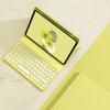 GOOVEN iPad mini6 2021 Keyboard Cover iPad Mini 6th Generation Magnetic Removable Wireless Bluetooth Keyboard Cute Round Key with Pen Slot (iPad mini6, Yellow) view 1