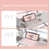 GOOVEN iPad mini6 2021 Keyboard Cover iPad Mini 6th Generation Magnetic Removable Wireless Bluetooth Keyboard Cute Round Key with Pen Slot (iPad mini6, Yellow) view 4