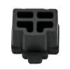 AKOAK 50 Pieces Black Ethernet Hub Interface Protector RJ45 Anti-Moisture Cover Protected Plug Protected Network Jack Ethernet Port Cap Switch Interface view 2
