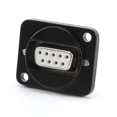 AVSSZ 30PCS DB9 RS232 5 Female Serial Interface Soldering Connector Adapter Non-Lockable Audio Connector, 9 Pin Welding Socket (9 Pin-Female 5 Soldering Module, Black Color Non-Lockable Type)