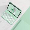 iPad Air4 2020/ Air5 2022/ Pro112022/2021/2020 Keyboard Cover Magnetic Removable Wireless Bluetooth Keyboard Cute Round Key with Pen Slot(iPad Air4/Air5/Pro11, Green) view 1