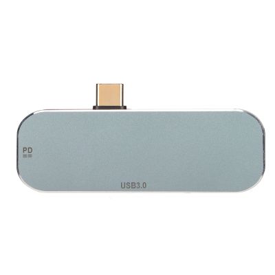 USB C Hub, USB Hub, USB Adapter, Type C Hub PD Charging Port 5 in 1 Hot Plug Function Silver Aluminum Alloy USB C Hub Multiport Adapter for Tablet