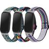 3PACKS Replacement Sport Bands Compatible with Fitbit Inspire 3 Band Nylon Elastic Quick Release Wristbands Breathable Straps Stretchy Loop Bracelet for Fitbit Inspire 3 Fitness Tracker Women Men view 1