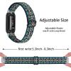 3PACKS Replacement Sport Bands Compatible with Fitbit Inspire 3 Band Nylon Elastic Quick Release Wristbands Breathable Straps Stretchy Loop Bracelet for Fitbit Inspire 3 Fitness Tracker Women Men view 2
