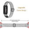 3PACKS Replacement Sport Bands Compatible with Fitbit Inspire 3 Band Nylon Elastic Quick Release Wristbands Breathable Straps Stretchy Loop Bracelet for Fitbit Inspire 3 Fitness Tracker Women Men view 2