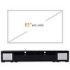 3-Pieces Extended TV Console for TVs Up to 85 inch TV with Color Changing LED Lights for Home Theatre, 85 inch Modern TV Stand, Rattan Style Entertainment Center with Push to Open Doors, Black view 3