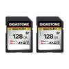 5-Years Data Recovery GIGASTONE 128GB SD Card 2-Pack, 4K Camera Pro MAX, A2 4K SDXC Memory Card High Speed 4K UHD Video Compatible with Canon Kodak Digital Camera, with 2 Mini case view 1