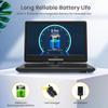 WONNIE 16.5" Portable DVD Player with 14.1" Large HD Swivel Screen, 6 Hours Rechargeable Battery, DVD Player Portable Support MP4, MKV Video & USB/SD Card/Sync TV, High Volume Speaker, All Regions view 4
