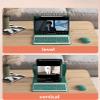 360 Rotatable iPad 10.2 7th 8th 9th Gen /Air3 Pro10.5 Keyboard case, 7-Color Backlight Detachable Transparent Back Cover Bluetooth Keyboard Built-in Pencil Holder (iPad 10.2''/10.5'', Black) view 4