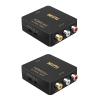 SagaSave 2X HDMI to AV Converter, 1080P Mini RCA Composite CVBS Video Audio Converter Adapter Supporting PAL/NTSC for TV/PC/ PS3/ STB/Xbox VHS/VCR/Blue-Ray DVD Players view 1