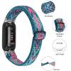 3PACKS Replacement Sport Bands Compatible with Fitbit Inspire 3 Band Nylon Elastic Quick Release Wristbands Breathable Straps Stretchy Loop Bracelet for Fitbit Inspire 3 Fitness Tracker Women Men view 3