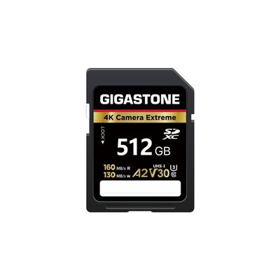 5-Years Data Recovery GIGASTONE 512GB SD Card, 4K Camera Extreme, A2 V30 U3 C10 SDXC Memory Card High Speed, Compatible with Canon Kodak Olympus Digital Camera