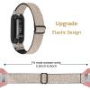 2PACKS Compatible with Fitbit Inspire 3 Band Elastic Breathable Nylon Quick Release Wristbands Replacement Strap Stretchy Loop Sport Bands for Fitbit Inspire 3 Women Men view 2