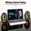 INSSISAIN 2 Pack Outdoor Bluetooth Speakers Waterproof Wireless, Birthday Gifts for Men Dad, LED Flame Ambient Light, Camping Patio Accessories, Unique Gifts for Him Husband Boyfriend Dad Gifts view 4