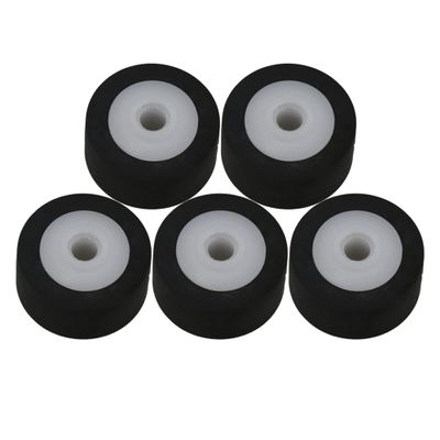 5 Pcs Inner Dia 0.1Inch Rubber Bearing Roller Guide Pulley Bearing Wheel Pinch Roller for Audio Radio Tape Recorder