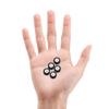5 Pcs Inner Dia 0.1Inch Rubber Bearing Roller Guide Pulley Bearing Wheel Pinch Roller for Audio Radio Tape Recorder view 4