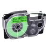 NineLeaf 20 Pack Compatible for XR-12FGN 12mm 1/2'' Black on Fluo Green Label Tape LT for EZ Label Printer KL-7000 KL-7200 KL-7400 KL-8100 view 1