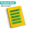 NineLeaf 20 Pack Compatible for XR-12FGN 12mm 1/2'' Black on Fluo Green Label Tape LT for EZ Label Printer KL-7000 KL-7200 KL-7400 KL-8100 view 3