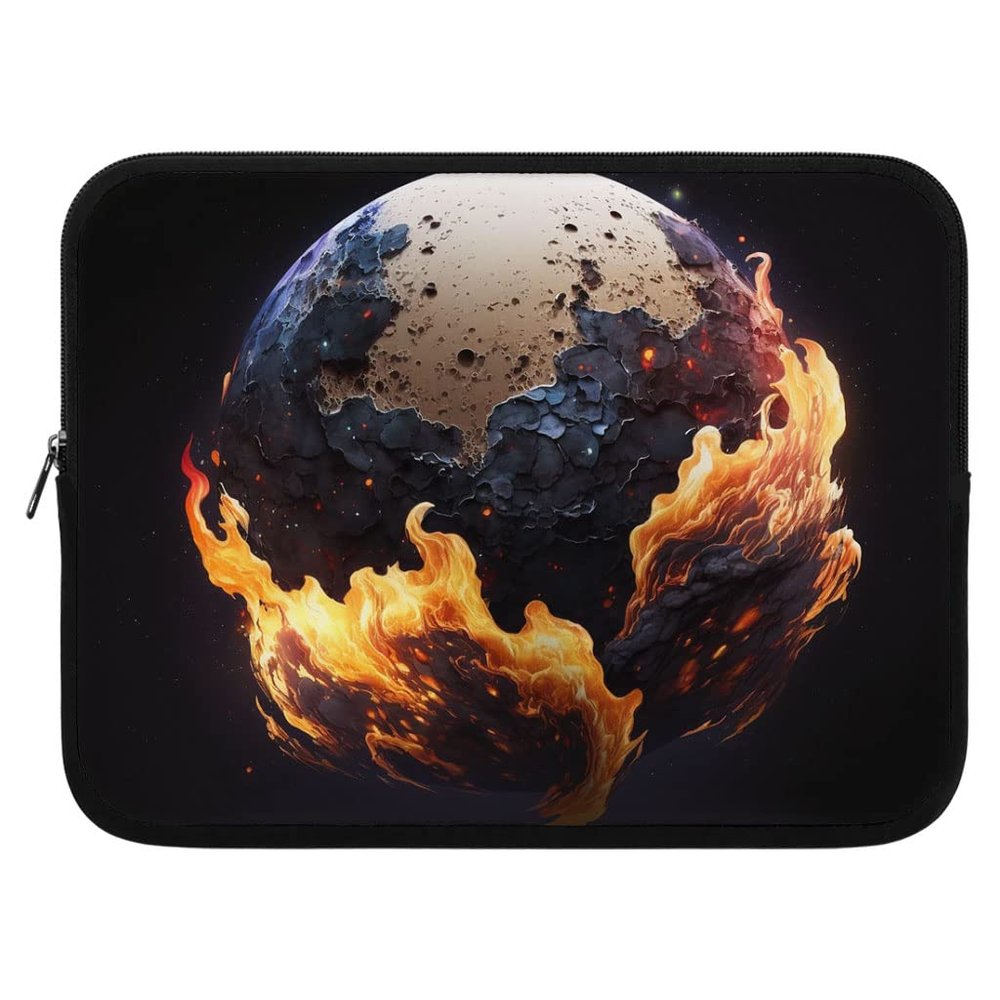 Burning Planet iPad Sleeve - Pluto Tablet Sleeve - Cool Carrying Case - 10 inches