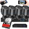 3000TVL Home Security System Surveillance DVR Camera Kits, 4pcs Wired 5MP PoE IP Night Vision Cameras Set with AI Motion Person Vehicle Detection, 4K NVR with 512GB Hard Drive for 24-7 Recording view 1