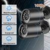 3000TVL Home Security System Surveillance DVR Camera Kits, 4pcs Wired 5MP PoE IP Night Vision Cameras Set with AI Motion Person Vehicle Detection, 4K NVR with 512GB Hard Drive for 24-7 Recording view 3