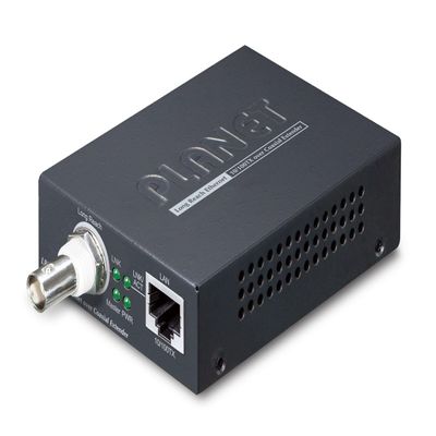 Planet 1-Port 10/100TX Ethernet Over Coaxial Long Reach Ethernet, W127112209 (Coaxial Long Reach Ethernet Extender(Up to 2000 Meters coaxial Cable, Master/Slave Mode DIP Switch)), LRE-101C