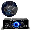 AK270 Mini Stereo Amplifier, 2 Channel Home Audio Power Amplifier System, Mixer Sound Stereo Amp Receiver for Car Home Speakers Singing Guitar and so on view 4