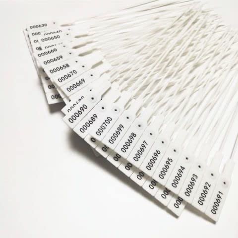 290mm Plastic Seals Flag Security Container (White)